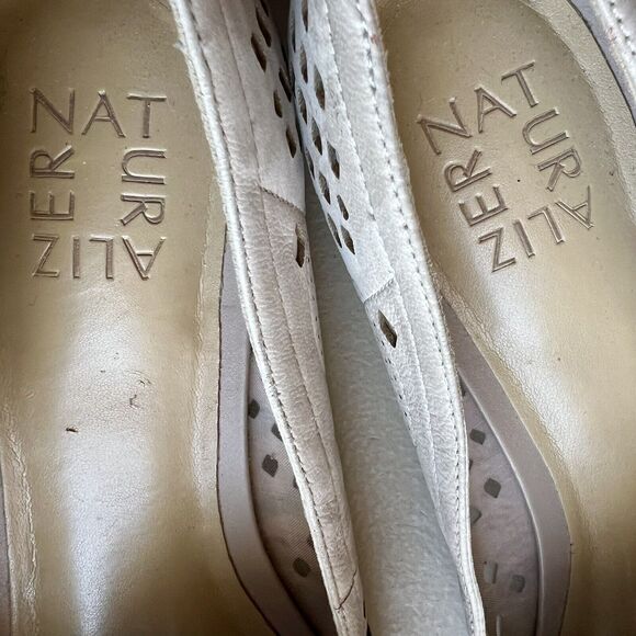 Naturalizer Eve Nude Taupe Leather Slip On Loafer Flat Shoes Dye Cut Women's‎ 10 - Picture 9 of 16